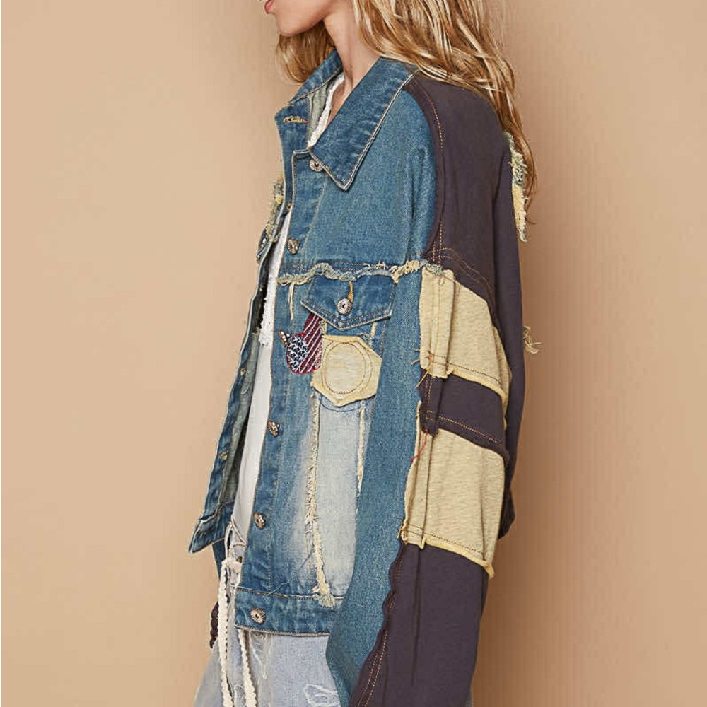 POL Denim Patchwork Jacket - Picture 4 of 6